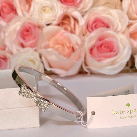 NWT Kate Spade “Ready Set Bow” Bracelet Silver tone - Picture 8 of 8